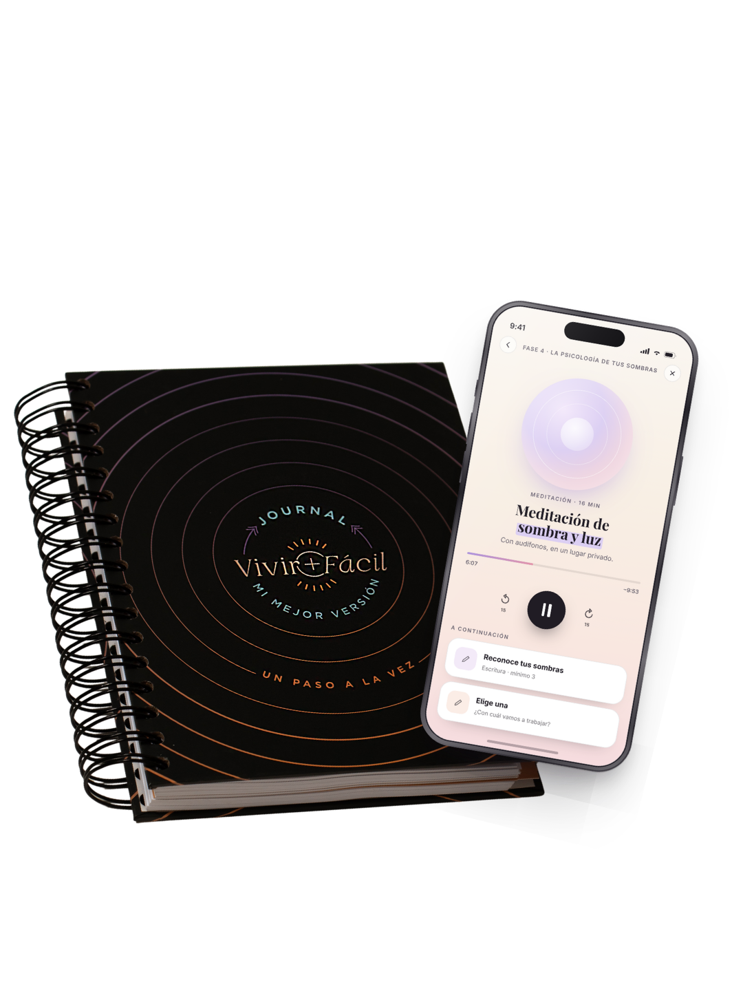 Journal Mi Mejor Versión y nuestra app de meditación